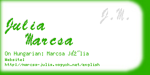 julia marcsa business card